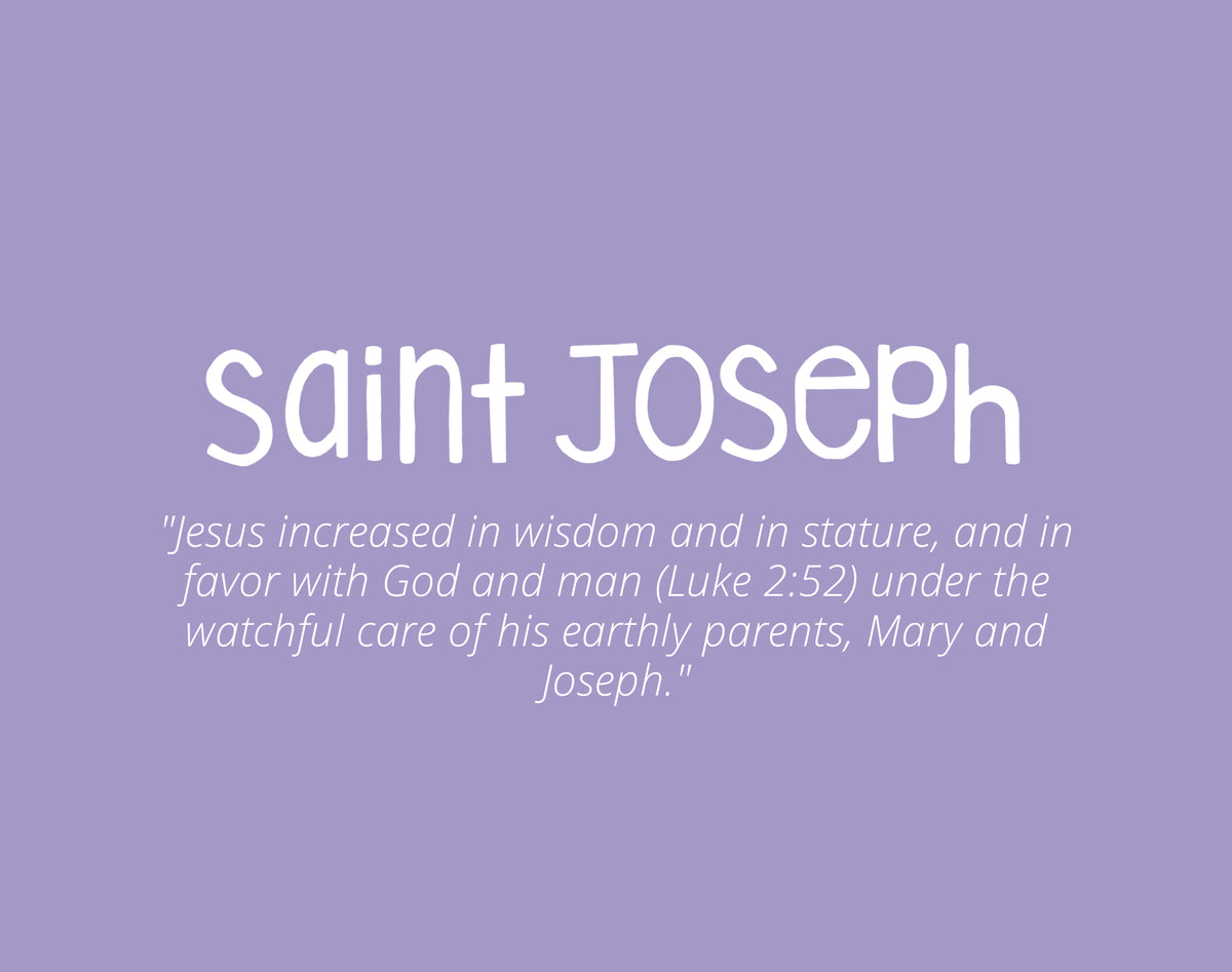 Saint Joseph prayer pillow detail