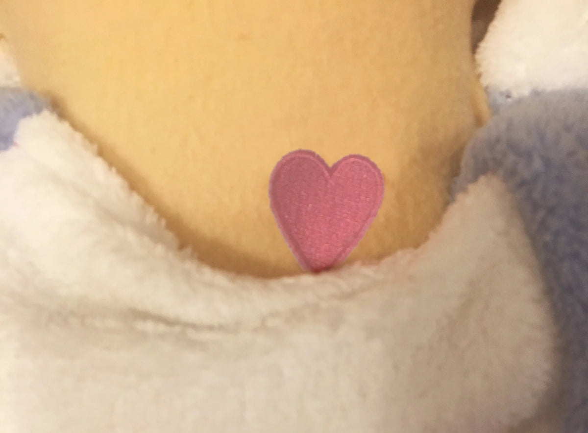 Heart close-up of Mother Mary prayer pillow
